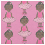 Cute Ballerina Pink Tutu Ballet Girl Dance Teacher Fabric