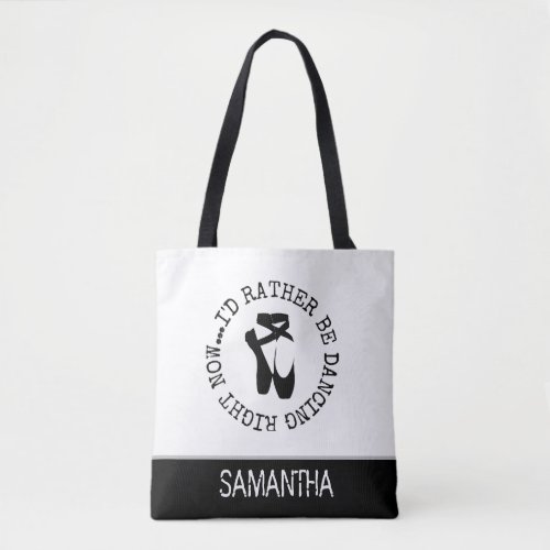 Cute Ballerina Pointe Shoes Tote Bag