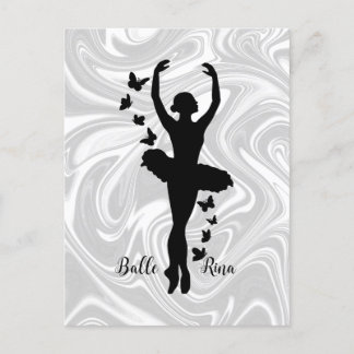 Cute Ballerina Postcard