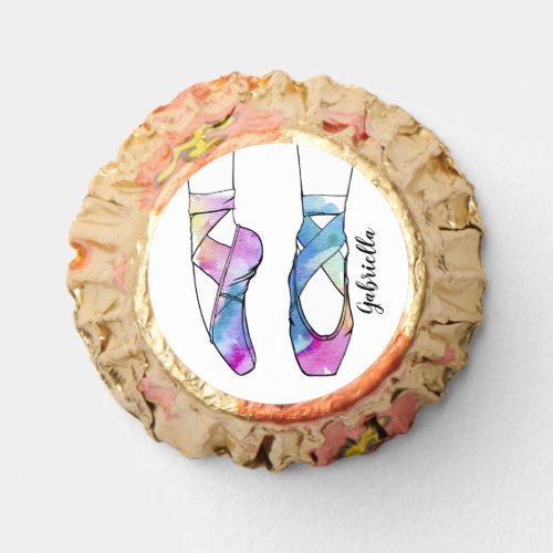 Cute Ballerina Shoes Watercolor Ballet Birthday Reeses Peanut Butter Cups