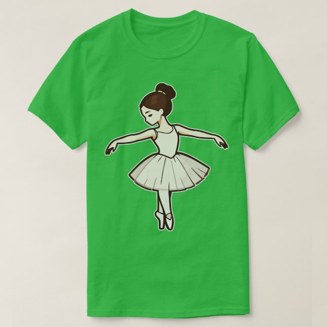 Cute Ballerina T-Shirt (Design Front)