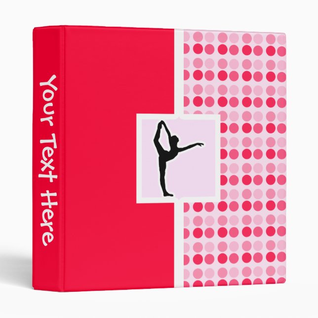 Cute Ballet 3 Ring Binder (Front/Spine)