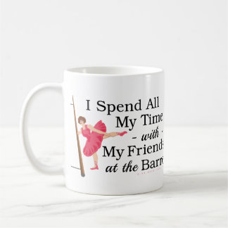 Cute Ballet Barre Funny Ballerina Dancer Coffee Mug