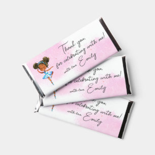 Cute Ballet Birthday Party Thank you Hershey Bar Favors