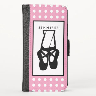 Cute Ballet Dancer Legs & Slippers iPhone X Wallet Case