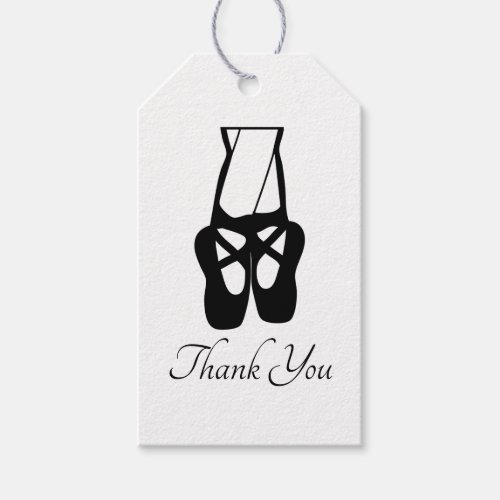 Cute Ballet Dancer Legs  Slippers Thank You Gift Tags