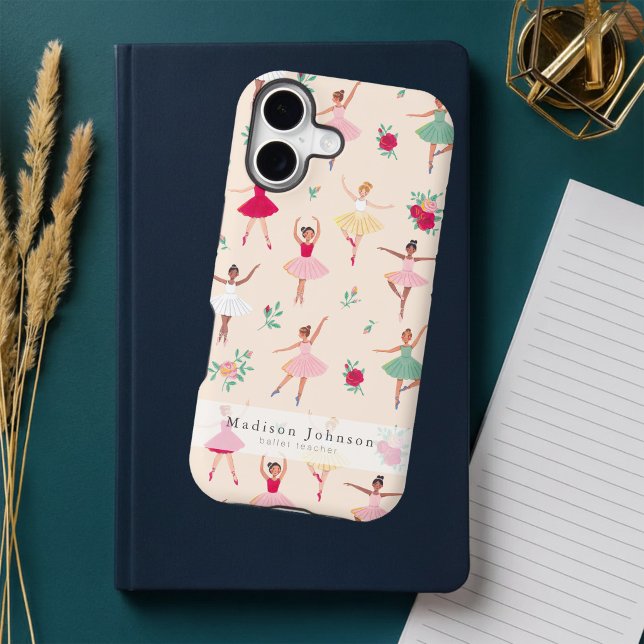 Cute Ballet Dancers Pattern Personalized iPhone Case (Cute Ballet Dancers Pattern Personalized iPhone Case)