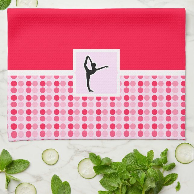 Cute Ballet Kitchen Towel (Folded)