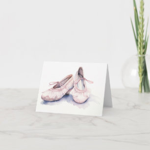 Cute Ballet Slippers BLANK Card