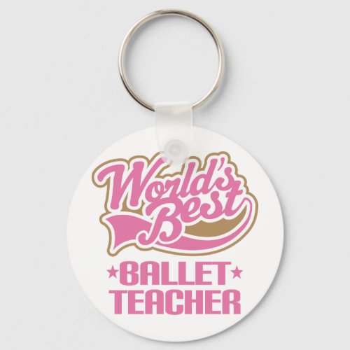 Cute Ballet Teacher Keychain