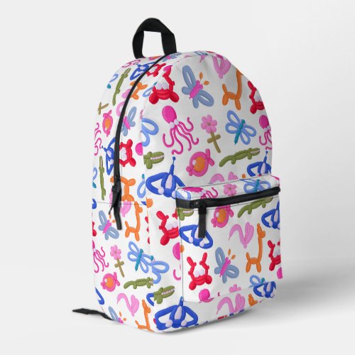 Cute Balloon Animals Colorful Kids Pattern Printed Backpack