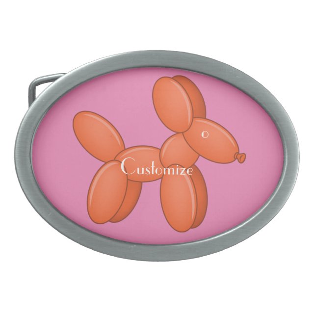 Cute Balloon Dog  Thunder_Cove Belt Buckle (Front)