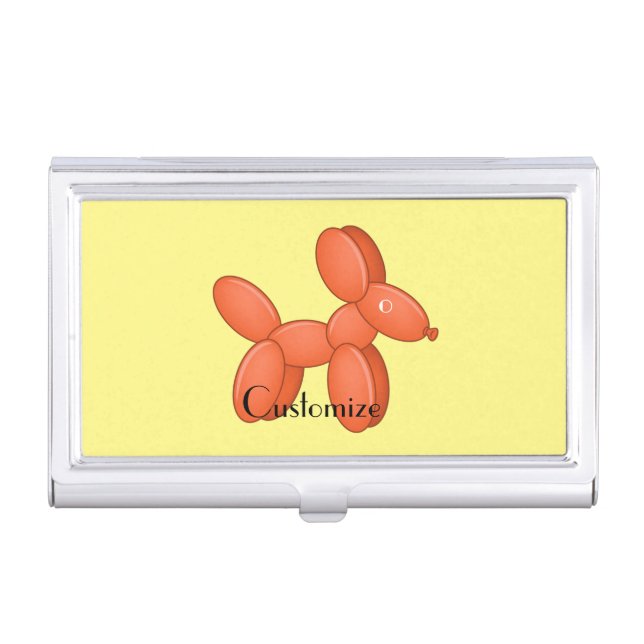 Cute Balloon Dog  Thunder_Cove  Business Card Case (Front)