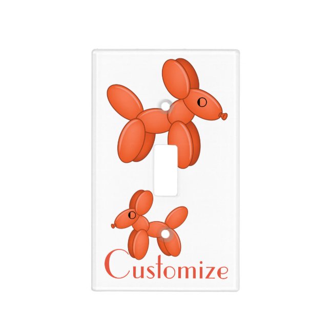 Cute Balloon Dog  Thunder_Cove Light Switch Cover (Front)