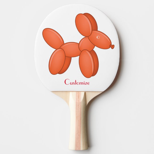 Cute Balloon Dog  Thunder_Cove Ping Pong Paddle (Front)