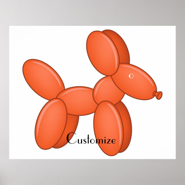 Cute Balloon Dog  Thunder_Cove  Poster (Front)