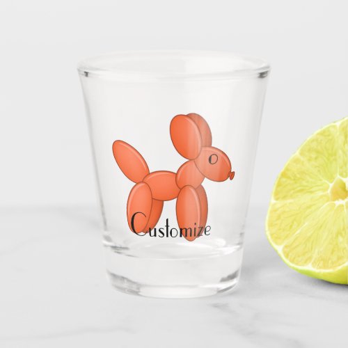 Cute Balloon Dog  Thunder_Cove Shot Glass