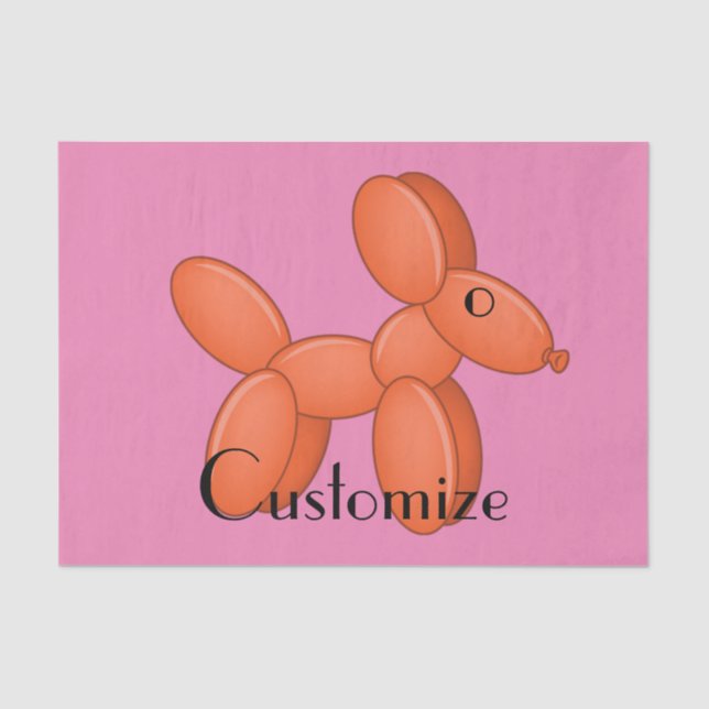 Cute Balloon Dog  Thunder_Cove  Tissue Paper (Front)
