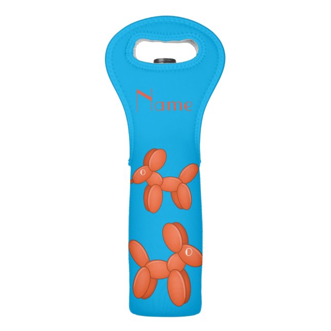Cute Balloon Dog  Thunder_Cove Wine Bag (Front)