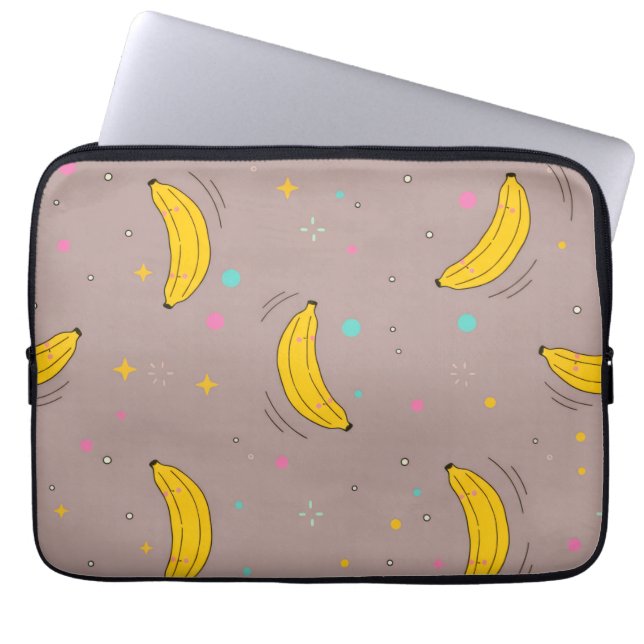 Cute Banana All-Over Print Laptop Sleeve (Front)