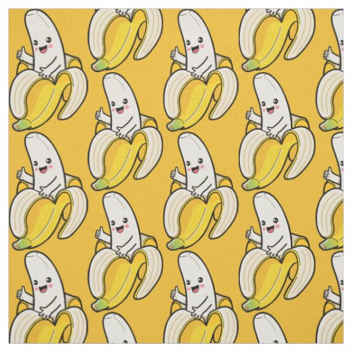 Cute Banana custom color fabric