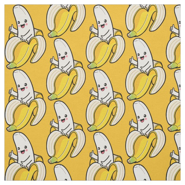 Cute Banana custom color fabric (Swatch)