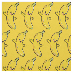 Cute Banana custom color fabric