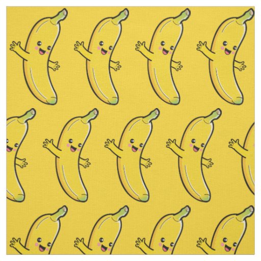 Cute Banana custom color fabric