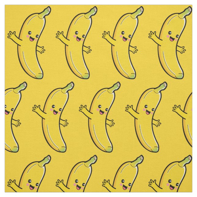Cute Banana custom color fabric (Swatch)