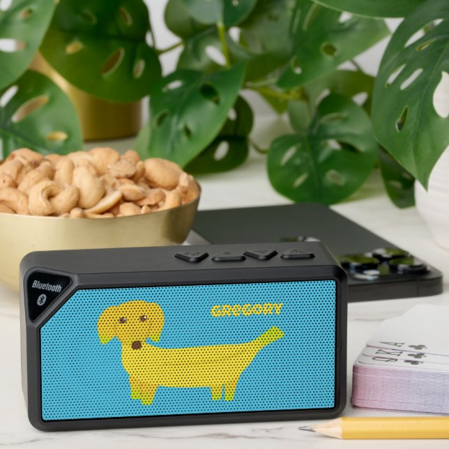 Cute Banana Dog Personalized Bluetooth Speaker (Insitu(Table))
