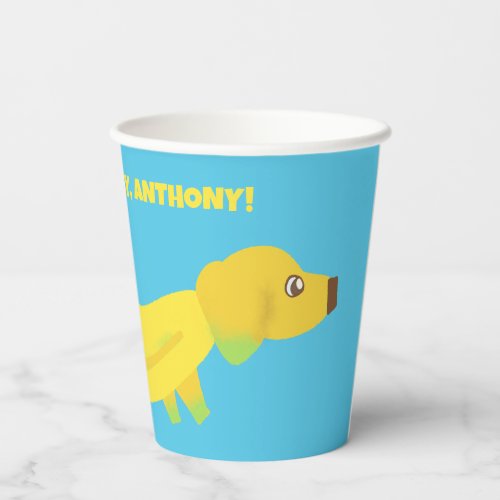 Cute Banana Dogs Custom Party Paper Cups