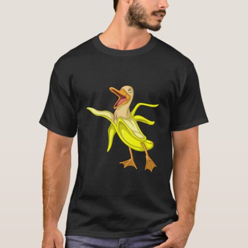 Cute Banana Duck Vegetarian Pet Fan Funny Vegan Fo T_Shirt