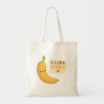 Cute Banana, I Love Nana Tote Bag at Zazzle