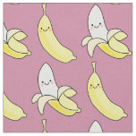 Cute Banana Kawaii Kids Cartoon Pink Girly Fabric
