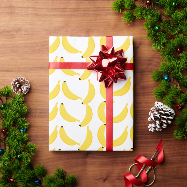 Cute Banana Pattern Wrapping Paper (Holiday Gift)