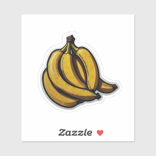 Cute Banana Sticker (Sheet)