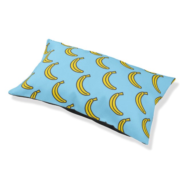 Cute Banana Summer Pet Lover Pattern Bed (Angled)