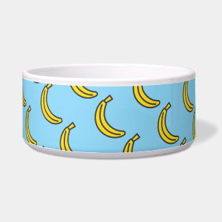Cute Banana Summer Pet Lover Pattern Bowl