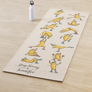 Cute Banana Yoga & Fitness Personalized Exercise Mat