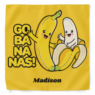 Cute Bananas custom name Bandana