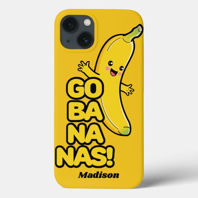 Cute Bananas custom name phone cases (Back)