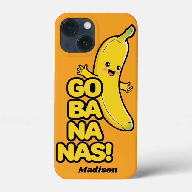 Cute Bananas custom name phone cases (Back)