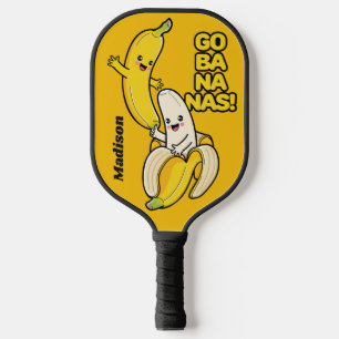Cute Bananas custom name Pickleball Paddle