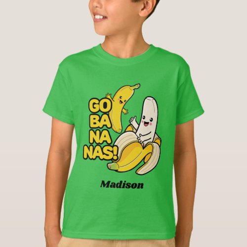 Cute Bananas custom name T_Shirt