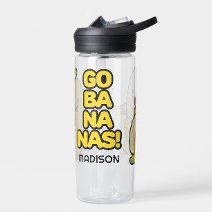 Cute Bananas custom name Water Bottle