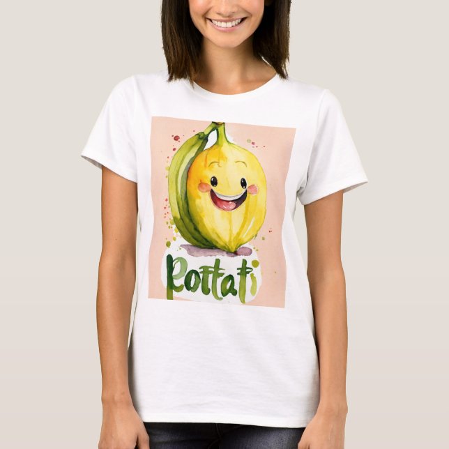 "Cute Bananas Design T-Shirt – Fun and Playful Gra (Front)