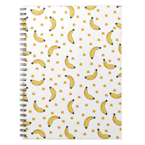 Cute Bananas _ Seamless _ Fruit Pattern Notebook