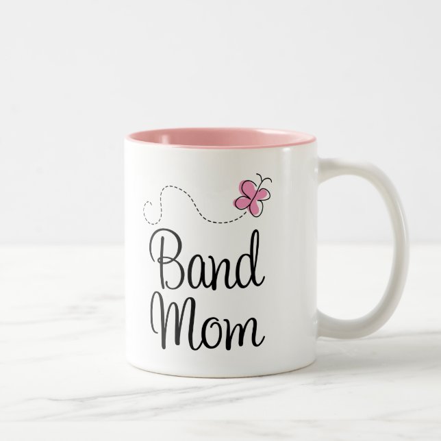 Cute Band Mom Gift Two-Tone Coffee Mug (Right)