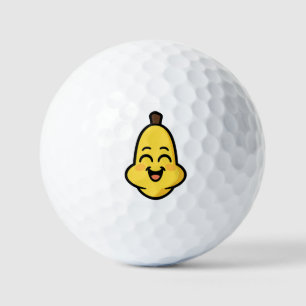 Cute Banini Banana Kawaii Character Art Golf Balls