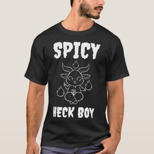 Cute Baphomet Horned Sabbatic Goat Spicy Heck Boy T_Shirt